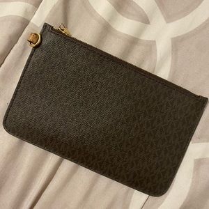 Reduced price!!!!! Brown Michael Kors clutch
